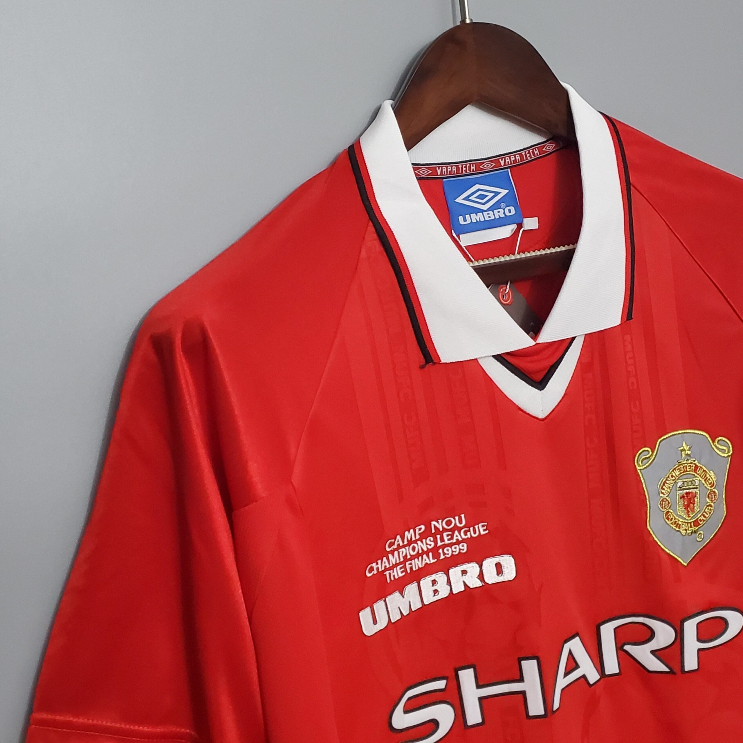 Manchester United Maillot Rétro 1999