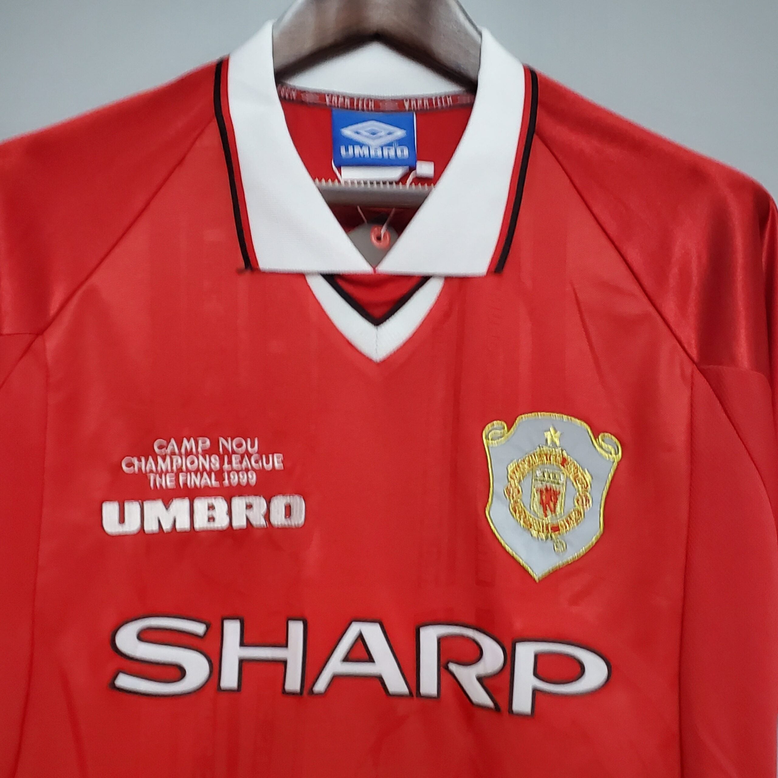 Manchester United Maillot Rétro 1999